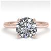 Image 1 : 2 ctw VS/SI Diamond Engagement Ring 18K Rose Gold - REF-1003M5F - SKU:32441