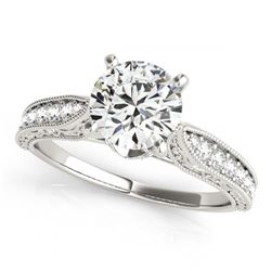 0.75 ctw VS/SI Diamond Ring 18K White Gold - REF-84A5V - SKU:27351