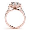 Image 2 : 2.16 ctw VS/SI Diamond Halo Ring 18K Rose Gold - REF-346M4F - SKU:26710