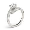 Image 3 : 2 ctw VS/SI Diamond Bypass Ring 18K White Gold - REF-394M3F - SKU:27777