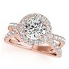 Image 2 : 2.01 ctw VS/SI Diamond Halo Ring 18K Rose Gold - REF-318M5F - SKU:26770