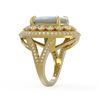 Image 3 : 9.48 ctw Opal & Diamond Ring 14K Yellow Gold - REF-293A3V - SKU:43858