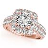 Image 1 : 2.25 ctw VS/SI Diamond Halo Ring 18K Rose Gold - REF-343V9Y - SKU:26444