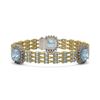 Image 1 : 29.95 ctw Aquamarine & Diamond Bracelet 14K Yellow Gold - REF-472M7F - SKU:45334