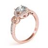 Image 3 : 1.05 ctw VS/SI Diamond Halo Ring 18K Rose Gold - REF-149X2R - SKU:26582