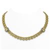 Image 1 : 64.13 ctw Citrine & Diamond Necklace 14K Yellow Gold - REF-470X4R - SKU:44839