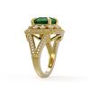 Image 3 : 6.47 ctw Emerald & Diamond Ring 14K Yellow Gold - REF-152F2N - SKU:43930