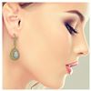 Image 3 : 8.29 ctw Opal & Diamond Earrings 14K Yellow Gold - REF-268R9K - SKU:43165