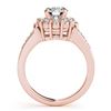 Image 2 : 1.65 ctw VS/SI Diamond Halo Ring 18K Rose Gold - REF-187Y8X - SKU:26932