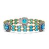 Image 1 : 41.17 ctw Swiss Topaz & Diamond Bracelet 14K Yellow Gold - REF-292V2Y - SKU:44887
