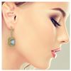Image 3 : 11.32 ctw Aquamarine & Diamond Earrings 14K Yellow Gold - REF-311H5M - SKU:43402