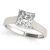 Image 2 : 0.75 ctw VS/SI Princess Diamond Ring 18K White Gold - REF-155H9M - SKU:28143