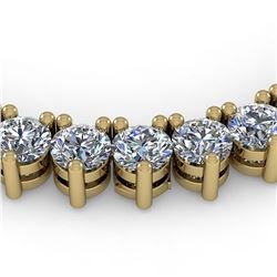 54 ctw 3 Prong SI Diamond Necklace 18K Yellow Gold - REF-14848W3H - SKU:36139