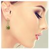 Image 3 : 4.5 ctw Tourmaline & Diamond Earrings 14K Yellow Gold - REF-147K6W - SKU:44068