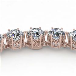 29 ctw SI Diamond Necklace 14K Rose Gold - REF-4680F2N - SKU:29738