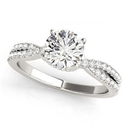 1.30 ctw VS/SI Diamond Ring 18K White Gold - REF-292K5W - SKU:27885