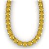 Image 2 : 30 ctw Fancy Yellow SI/I Diamond Necklace 18K Yellow Gold - REF-4800W2H - SKU:32491