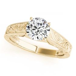 0.75 ctw VS/SI Diamond Ring 18K Yellow Gold - REF-135W5H - SKU:27809