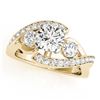 Image 1 : 2.01 ctw VS/SI Diamond Bypass Ring 18K Yellow Gold - REF-418H9M - SKU:27671