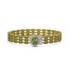 Image 1 : 26.4 ctw Tourmaline & Diamond Bracelet 14K Yellow Gold - REF-248R3K - SKU:45844