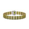 Image 3 : 26.4 ctw Tourmaline & Diamond Bracelet 14K Yellow Gold - REF-248R3K - SKU:45844