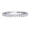 Image 3 : 13 ctw VS/SI Diamond Bracelet 18K White Gold - REF-1138R5K - SKU:40007