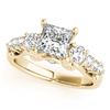 Image 1 : 1.50 ctw VS/SI Diamond 3 Stone Princess Cut Ring 18K Yellow Gold - REF-219F5N - SKU:27995