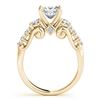 Image 2 : 1.50 ctw VS/SI Diamond 3 Stone Princess Cut Ring 18K Yellow Gold - REF-219F5N - SKU:27995