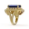 Image 3 : 16.44 ctw Sapphire & Diamond Ring 14K Yellow Gold - REF-314V5Y - SKU:43552