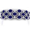 Image 1 : 47.84 ctw Sapphire & VS Diamond Bracelet 18K White Gold - REF-1145R5K - SKU:38892