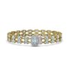 Image 1 : 19.96 ctw Aquamarine & Diamond Bracelet 14K Yellow Gold - REF-268K7W - SKU:45790