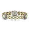 Image 1 : 29.7 ctw Opal & Diamond Bracelet 14K Yellow Gold - REF-536M5F - SKU:44869