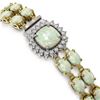 Image 3 : 29.7 ctw Opal & Diamond Bracelet 14K Yellow Gold - REF-536M5F - SKU:44869