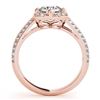 Image 2 : 2.05 ctw VS/SI Diamond Halo Ring 18K Rose Gold - REF-538M2F - SKU:26914