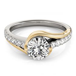 1.25 ctw VS/SI Diamond Solitaire Ring 18K White & Yellow Gold - REF-291A2V - SKU:28177