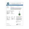 Image 4 : 10.41 ctw Jade & Diamond Necklace 14K White Gold - REF-215N3A - SKU:46191