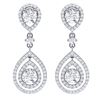 Image 1 : 3.53 ctw VS/SI Diamond Earrings 18K White Gold - REF-418F2N - SKU:39108