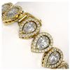 Image 3 : 18.55 ctw Pear Diamond Bracelet 18K Yellow Gold - REF-2549V2Y - SKU:42826