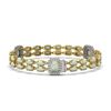 Image 2 : 17.78 ctw Opal & Diamond Bracelet 14K Yellow Gold - REF-298H7M - SKU:45154