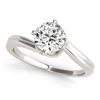 Image 1 : 1 ctw VS/SI Diamond Bypass Ring 18K White Gold - REF-272H4M - SKU:27663