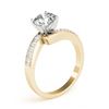 Image 3 : 0.91 ctw VS/SI Diamond Bypass Ring 18K Yellow Gold - REF-143V3Y - SKU:27677