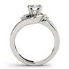 Image 2 : 2 ctw VS/SI Diamond Bypass Ring 18K White Gold - REF-516M7F - SKU:27705