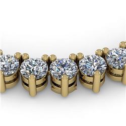 38 ctw 3 Prong SI Diamond Necklace 18K Yellow Gold - REF-5400F2N - SKU:36121