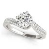 Image 1 : 1.20 ctw VS/SI Diamond Bypass Ring 18K White Gold - REF-284M5F - SKU:27729
