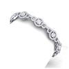 Image 1 : 9 ctw SI/I Diamond Halo Bracelet 18K White Gold - REF-885Y2X - SKU:40085