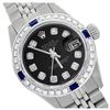 Image 1 : Rolex Men's Stainless Steel, QuickSet, Diam Dial & Diam/Sapphire Bezel - REF-521K7T