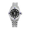 Image 2 : Rolex Men's Stainless Steel, QuickSet, Diam Dial & Diam/Sapphire Bezel - REF-521K7T