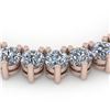 Image 1 : 57 ctw 3 Prong SI Diamond Necklace 14K Rose Gold - REF-15927R3K - SKU:35648