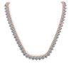 Image 3 : 57 ctw 3 Prong SI Diamond Necklace 14K Rose Gold - REF-15927R3K - SKU:35648