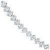 Image 2 : 10 ctw SI/I Diamond 2 Prong Necklace 18K White Gold - REF-597X2R - SKU:40025